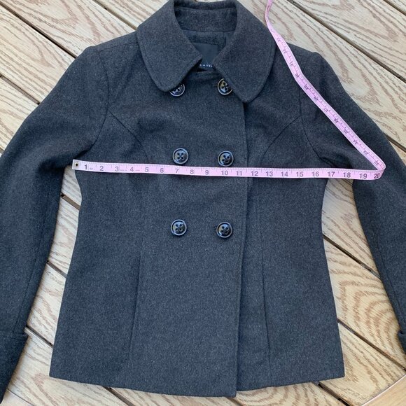 The Limited Double Breasted Wool Blend Peacoat - Picture 13 of 13